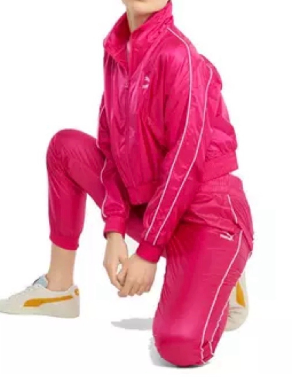 Puma Iconic T7 Track Jacket & Nylon Woven Track Pant Set large
